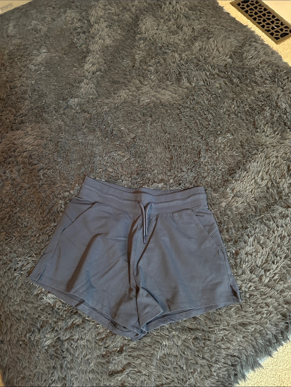 Women's Athletic Drawstring Shorts in Charcoal Gray